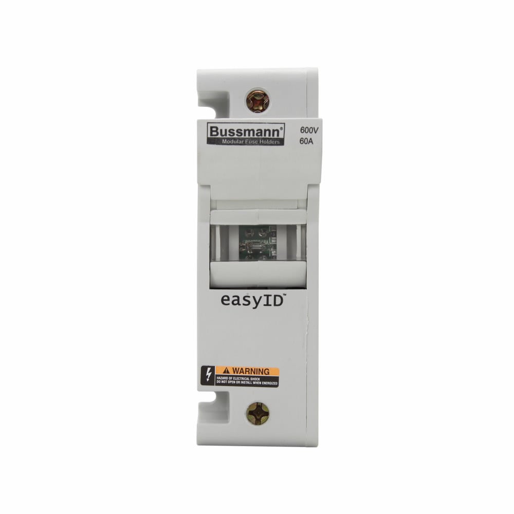 Eaton Bussmann series CH modular fuse holder, 600 Vac, 600 Vdc, 60A, Single-pole, Neon lamp