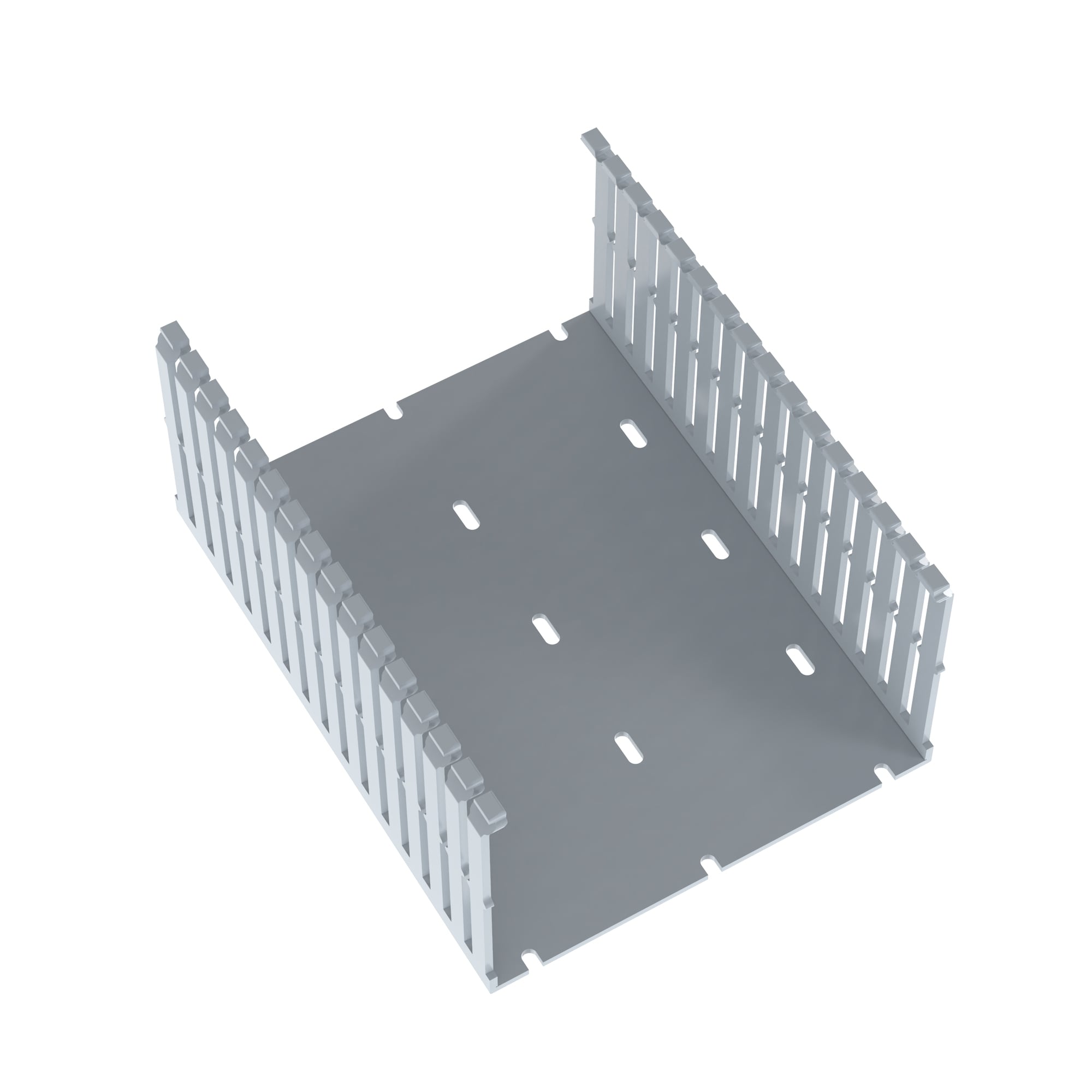Narrow Slotted Duct, PVC, Light Gray, 6IN