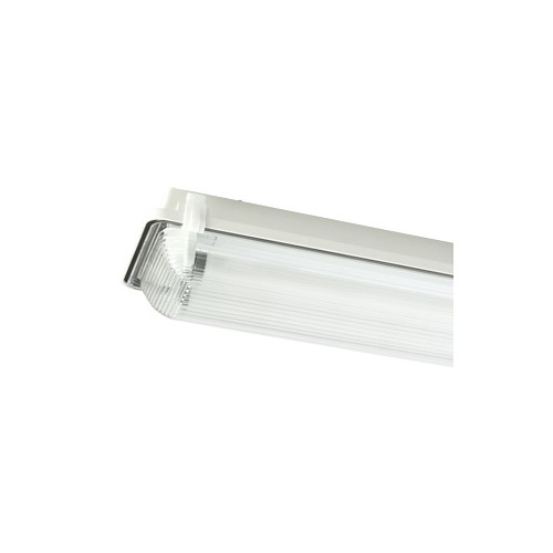EPCO, GFF Series Light Fixture, GFF Series, High-Efficacy,Energy-Efficient,Highly Desirable, Style: Indoor/Outdoor, Voltage Rating: 120 to 277 VAC, Frequency Rating: 60 HZ, Lamp Included: No, Lamp Type: Fluorescent, Number Of Lamps: 4, Ballast Type: Standard Output, Material: Acetal Plastic (Latch), Color: Silver, Mounting: Ceiling/Wall Mount, Length: 8 FT, Width: 6.812 IN, Height: 4.25 IN, Compatibility: T8 Lamps