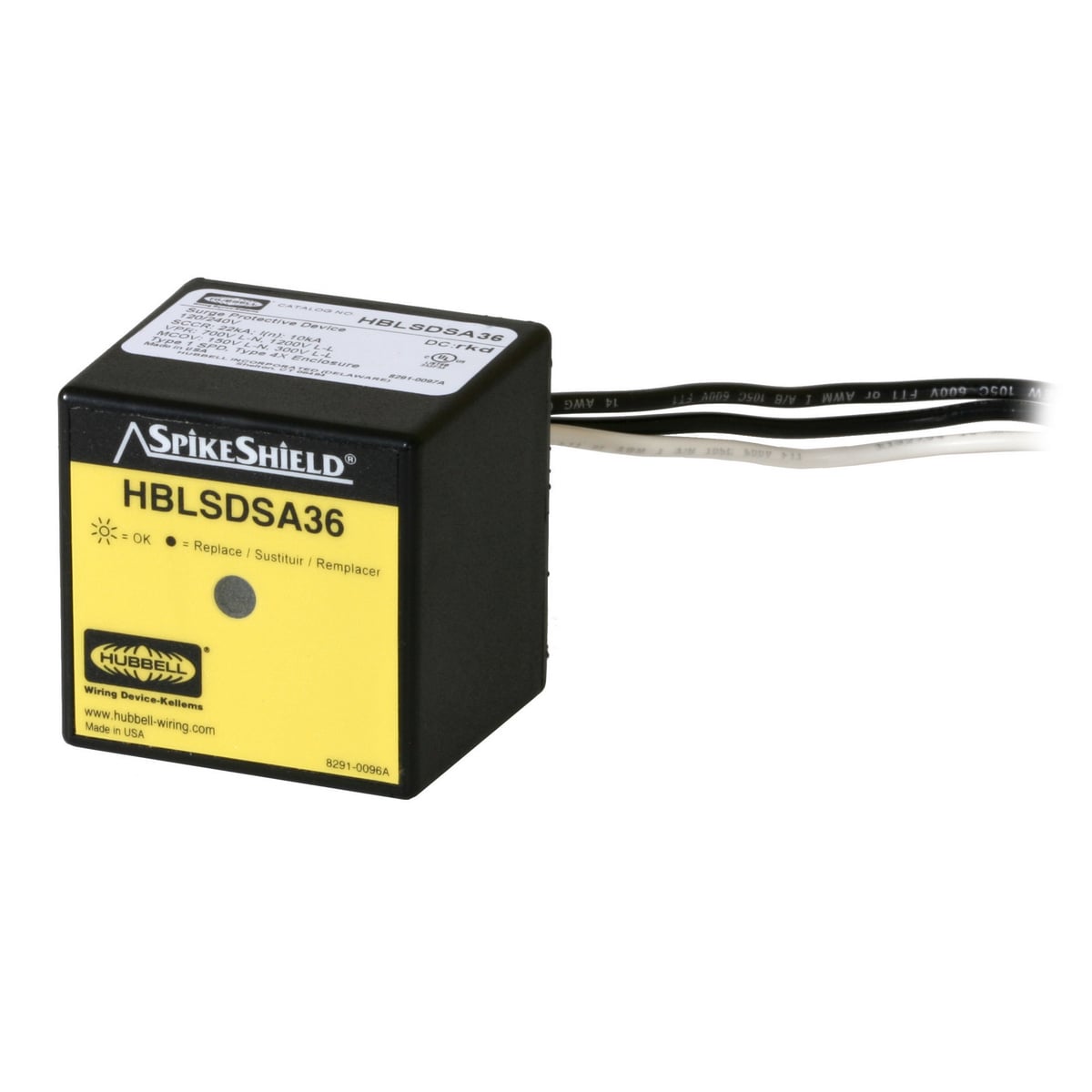 Surge Protective Devices, SPIKESHIELD Panel Style, 36KA Single Phase