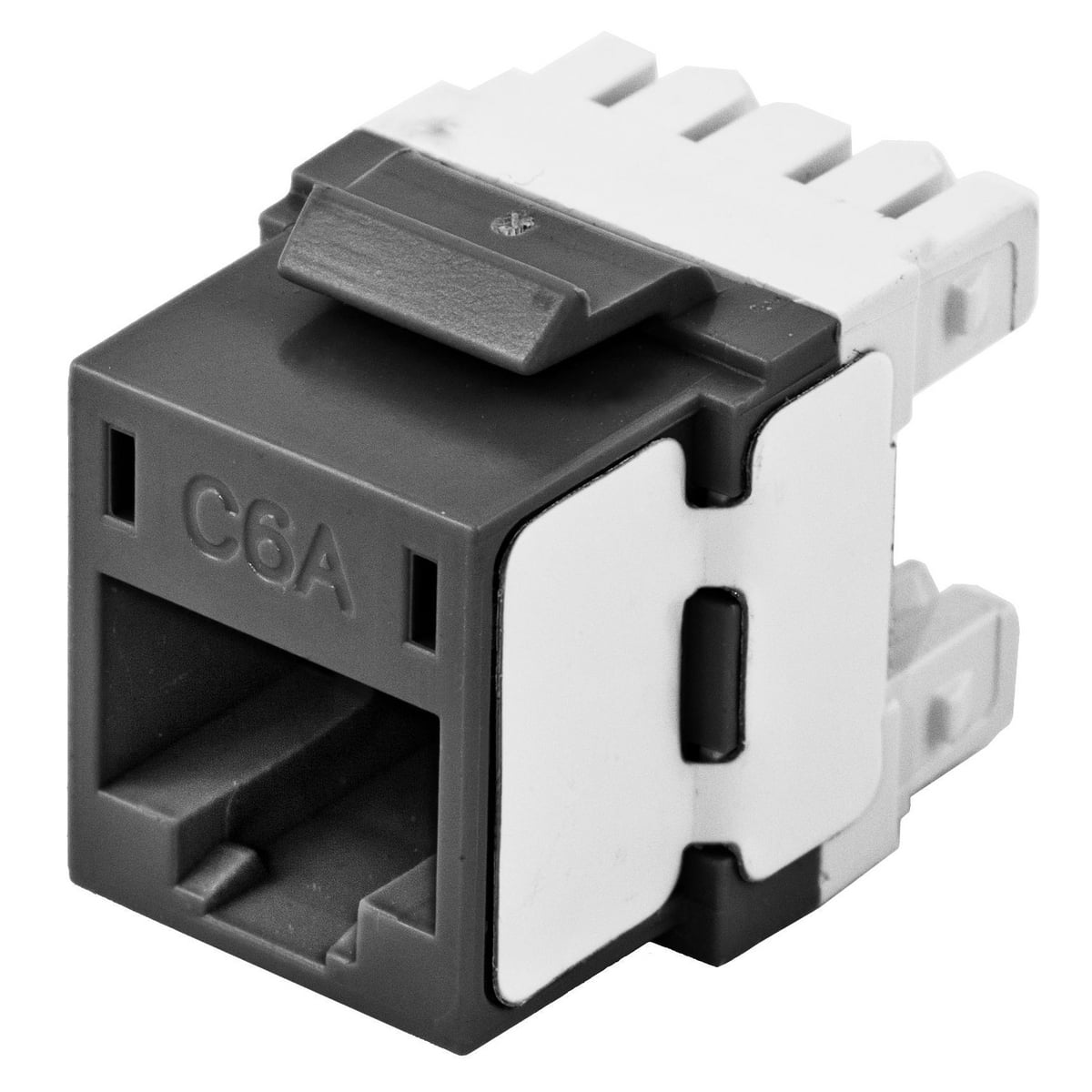 Jack, Keystone, Cat 6A, Universal, Black
