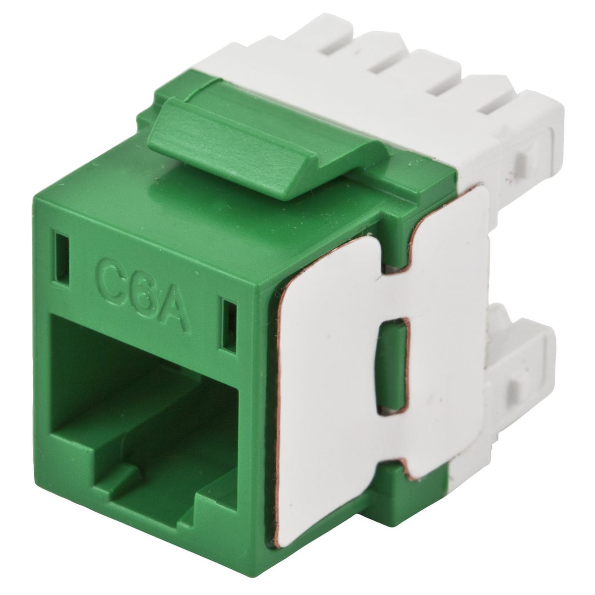 Jack, Keystone, Cat 6A, Universal, Green