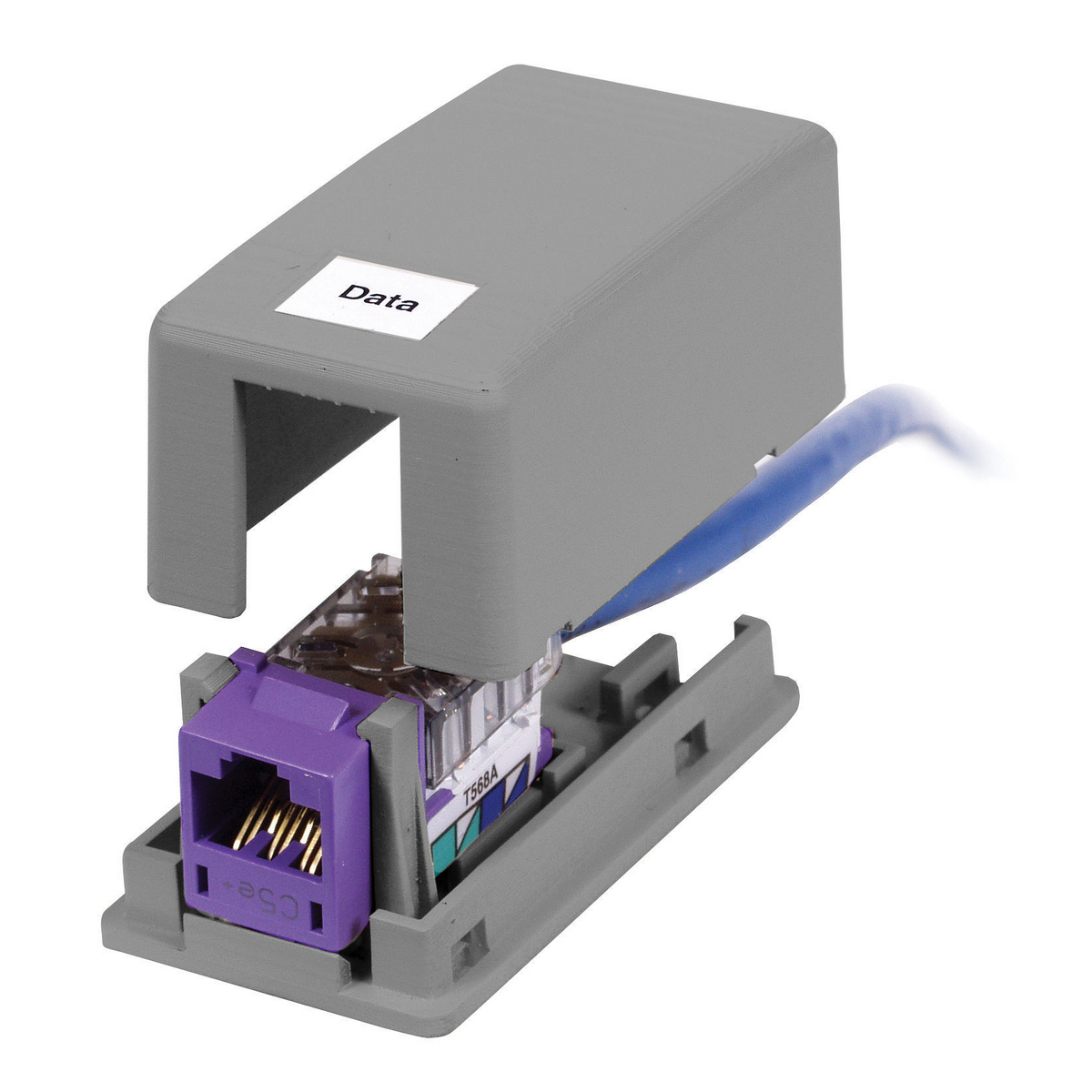 Housing, Surface Mount, 1-Port, Gray