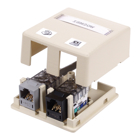 Housing, Surface Mount, 2-Port, Office White