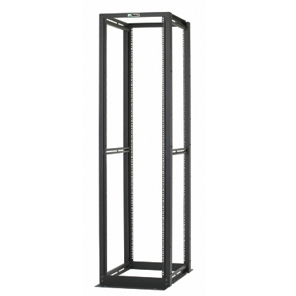 30IN Deep 4 Post Rack With Cage Nuts 8 Fo