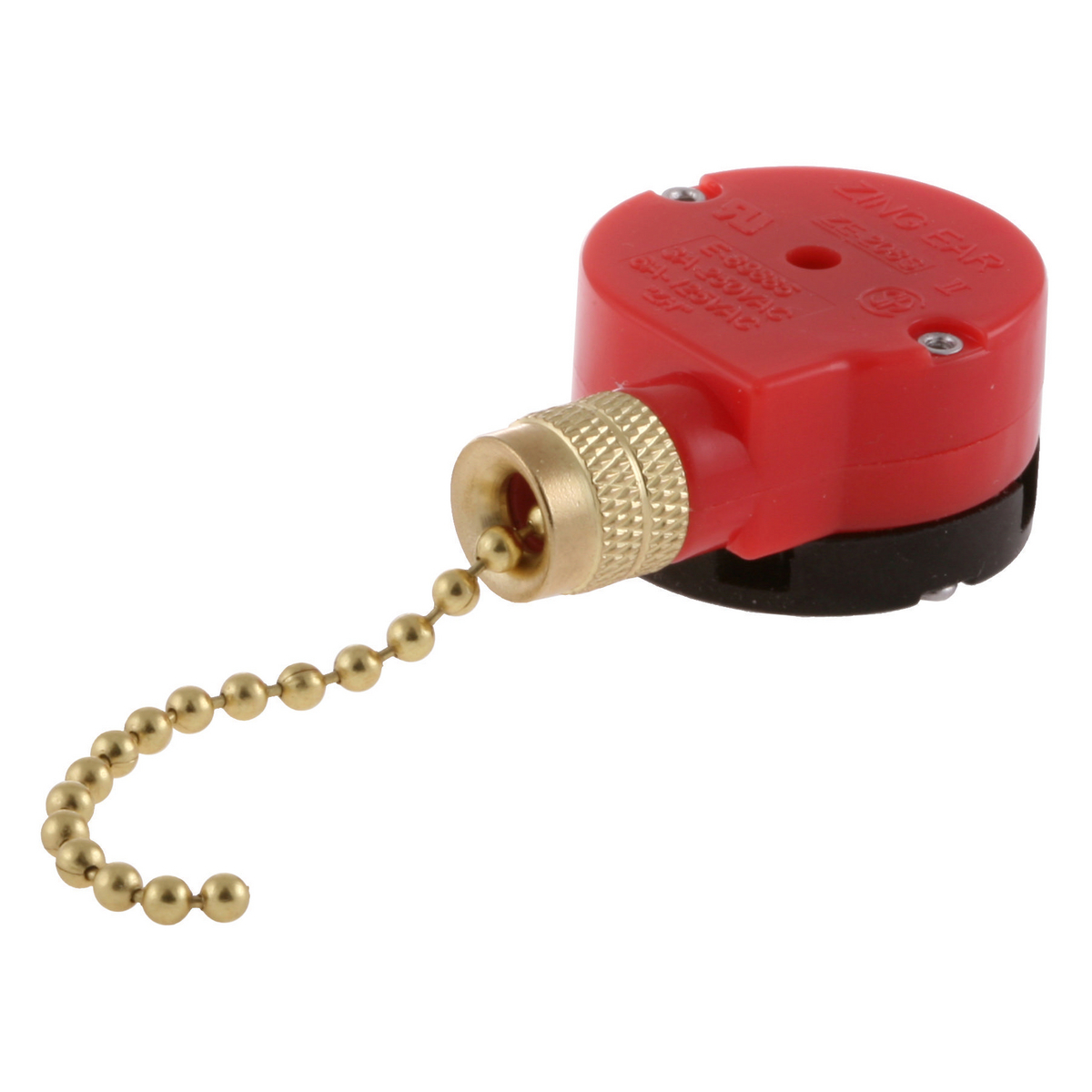 RL122 Fabricated Pull Chain Switch, 125 V, 6 A, 125 W, SPST Contact