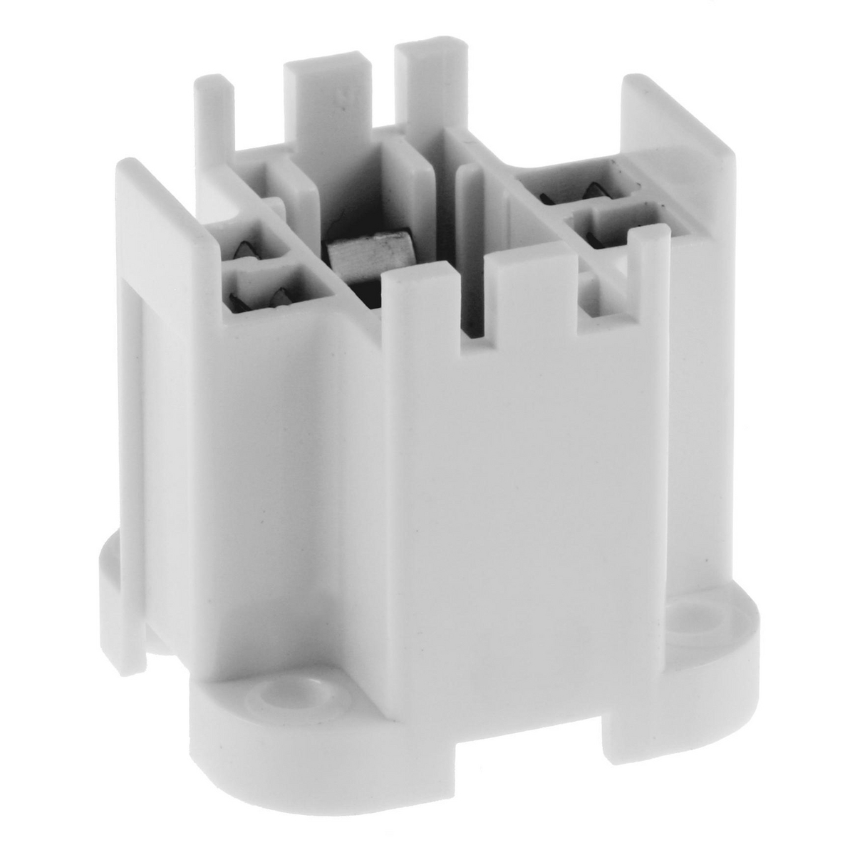 Lampholder, Compact Fluorescent, 26- 32Watt, G24, Horizontal Screw In, White
