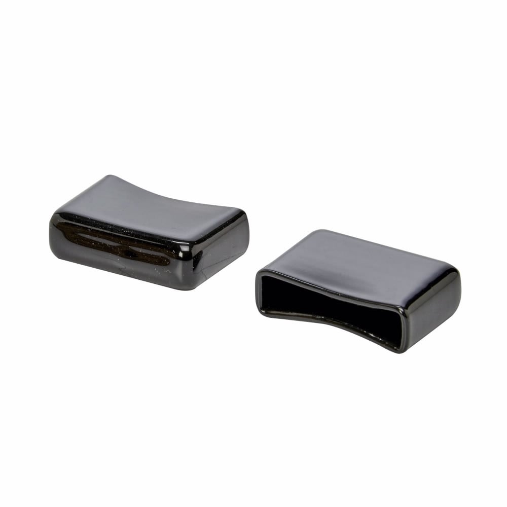 PVC END CAP, 3/8" X 1 1/2" STRINGERS, BLK