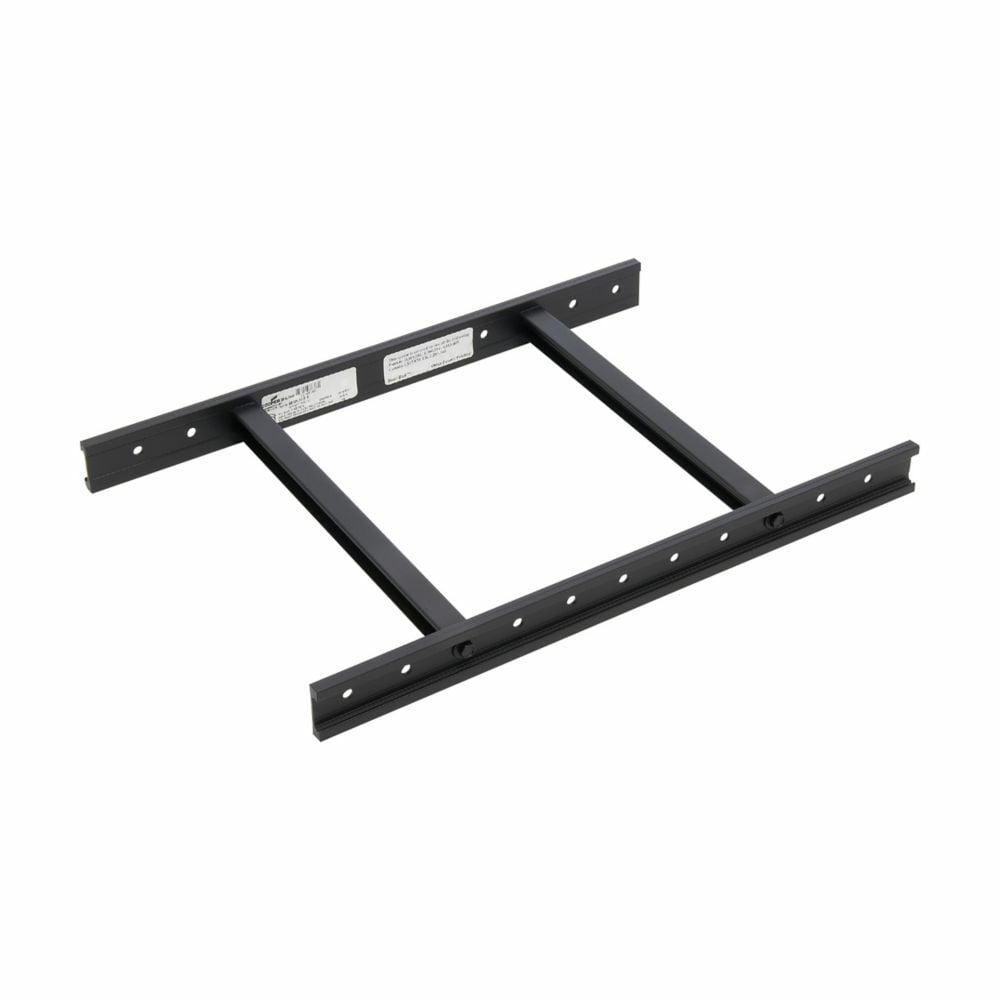 Eaton B-Line series runway tubular, 12" height, ASTM A513 steel, 11 gauge, Tubular stringer, Flat black powder coat