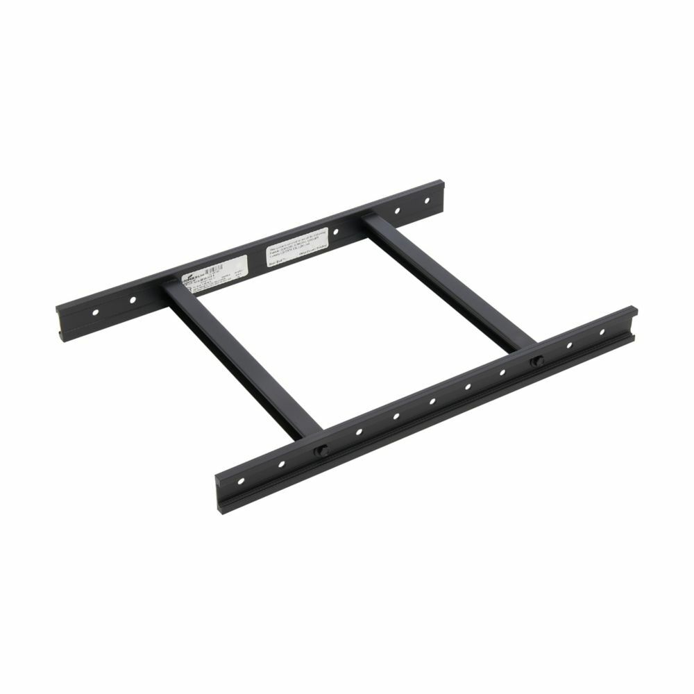 Eaton B-Line series runway solid bar, 119" height, 119" length, 12" width, Steel, ASTM A513 steel, 11 gauge, Tubular stringer, Telco gray powder coat