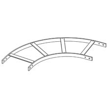 UNIVERSAL 90 DEG HRZ BEND, 1 1/2" STRINGER, 24" RWAY W, FLT