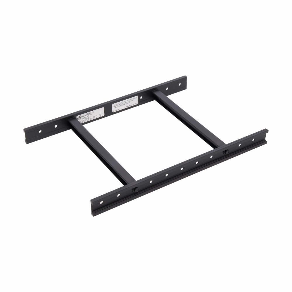 Eaton B-Line series runway tubular boxed, 119" height, 119" length, 12" width, A513 grade, Steel, 1008 steel tube, Individual boxes for larger installation projects, Tubular stringer style 1-1/2, Flat black powder coat