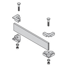 RWAY T-KIT, 1 1/2" TUBE STRINGERS, 24" RWAY W, YLW ZI