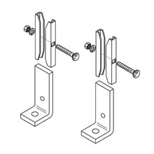 Eaton B-Line series runway accessories, Used to secure cable runway, Includes end supports, clamps and 5?16-18 hardware, Runway foot kit, ASTM A36 structural steel, Black zinc finish