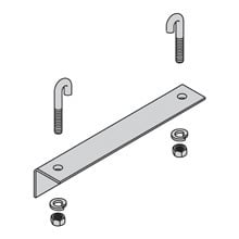 RWAY WALL AGL SPT KIT, 6" RWAY W, TELCO GRY