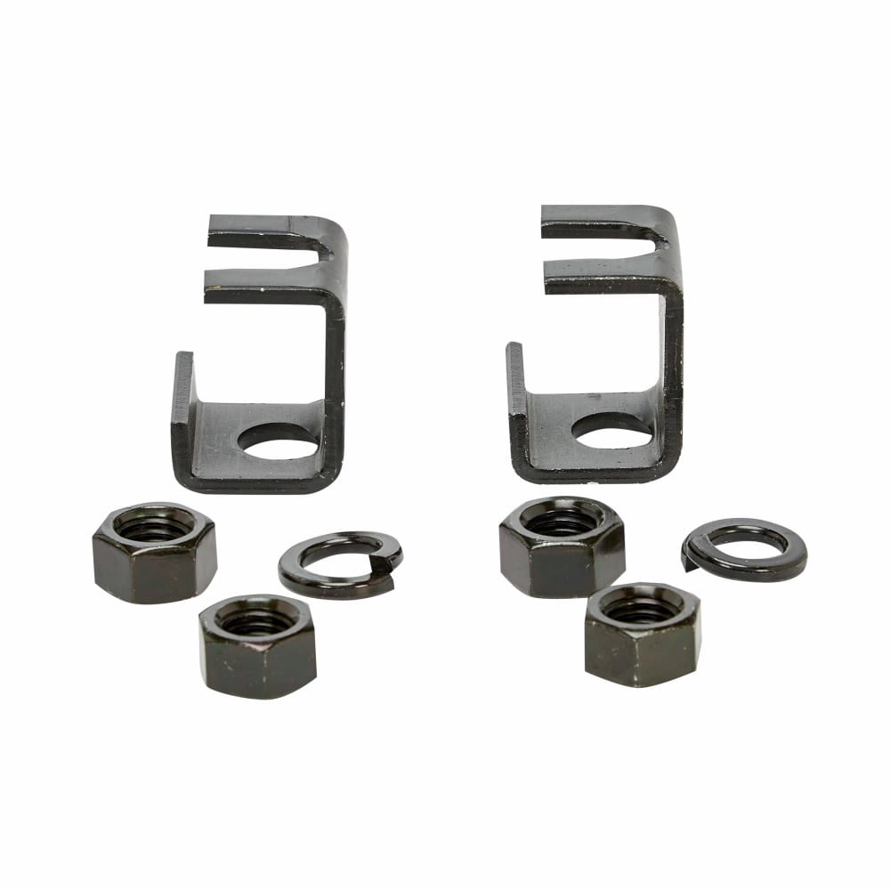 Eaton B-Line series runway support, Slotted runway support kit, Includes two slotted hanger supports and hardware, ASTM A570 structural steel, Black zinc