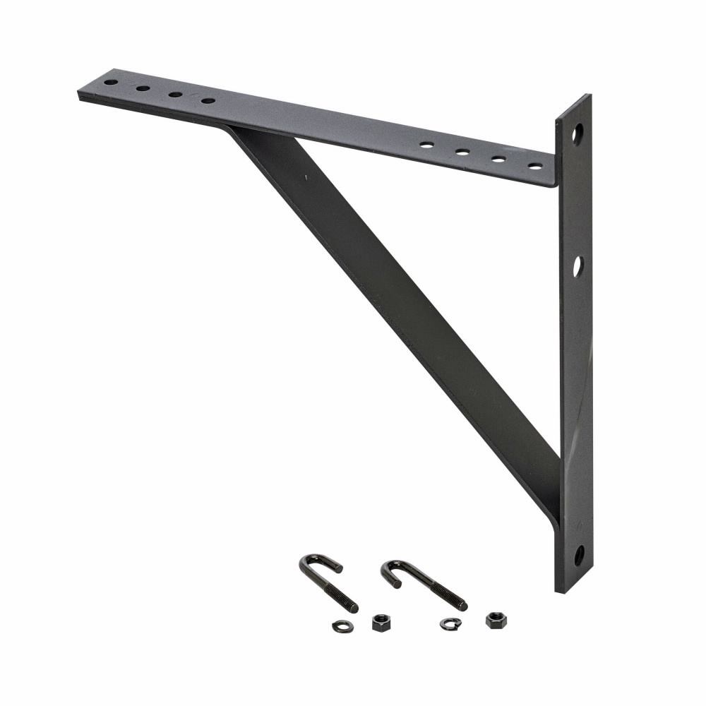 RELAY RACK RWAY SPT, 18" RWAY W, FLT BLK