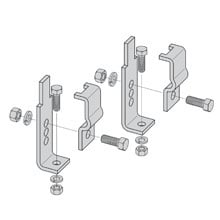 RWAY STAND-OFF KIT, ENCS, 4-6" ELEVATION, FLT BLK