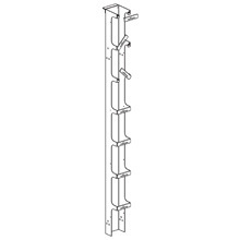 VRTL CABLING SECTION, SGL, 84" H, 6 3/8" DEPTH, 6" W, F