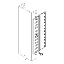 ADAPTER PLT, 5 3/16" OVERALL H, 3 MTG SPACES, TELCO GRY
