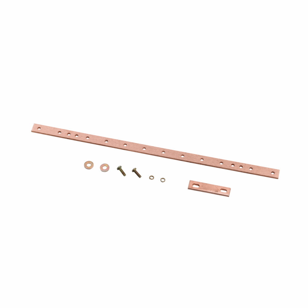 GROUND BAR, 19" RACK W, COPPER