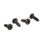 Eaton B-Line series open frame racks, Steel, 50 screws, #12-24 screw size, Clear zinc, Mounting screws
