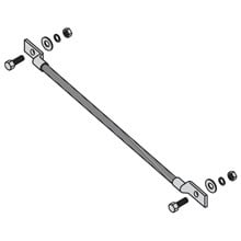 GROUNDING STRAP, 6 3/4", #6 T" PLTD COPPER WIRE