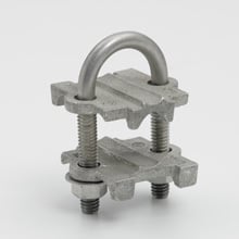Eaton grounding accessories, 3" height, 2.66" length, 2.03" width, Used to attach ground wire to raise floor pedestal, Bronze, Bronze casting, Ground rod / pipe clamps, Sized for ground wires AWG stranded through 250MCM