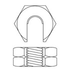 open frame racks, 1/4"-20 thread length, Yellow zinc, Slotted round head machien screw