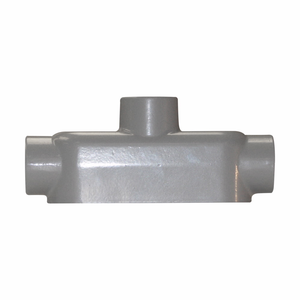 Eaton Crouse-Hinds series Condulet Series 5 conduit outlet body, Rigid/IMC, Copper-free aluminum, TB shape, 1-1/2"