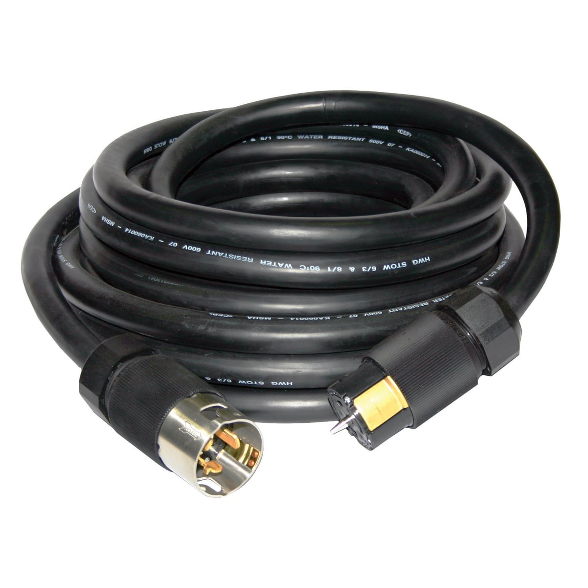 Temporary Power Products, Distribution Boxes, Cable Sets and Receptacles, Cable, 50A, 50'