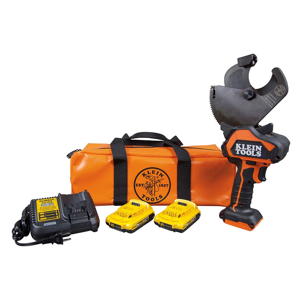 Battery-Operated Cu/Al Open-Jaw Cutter, 2 Ah, Cuts up to 600 MCM copper and 1000 MCM aluminum cable