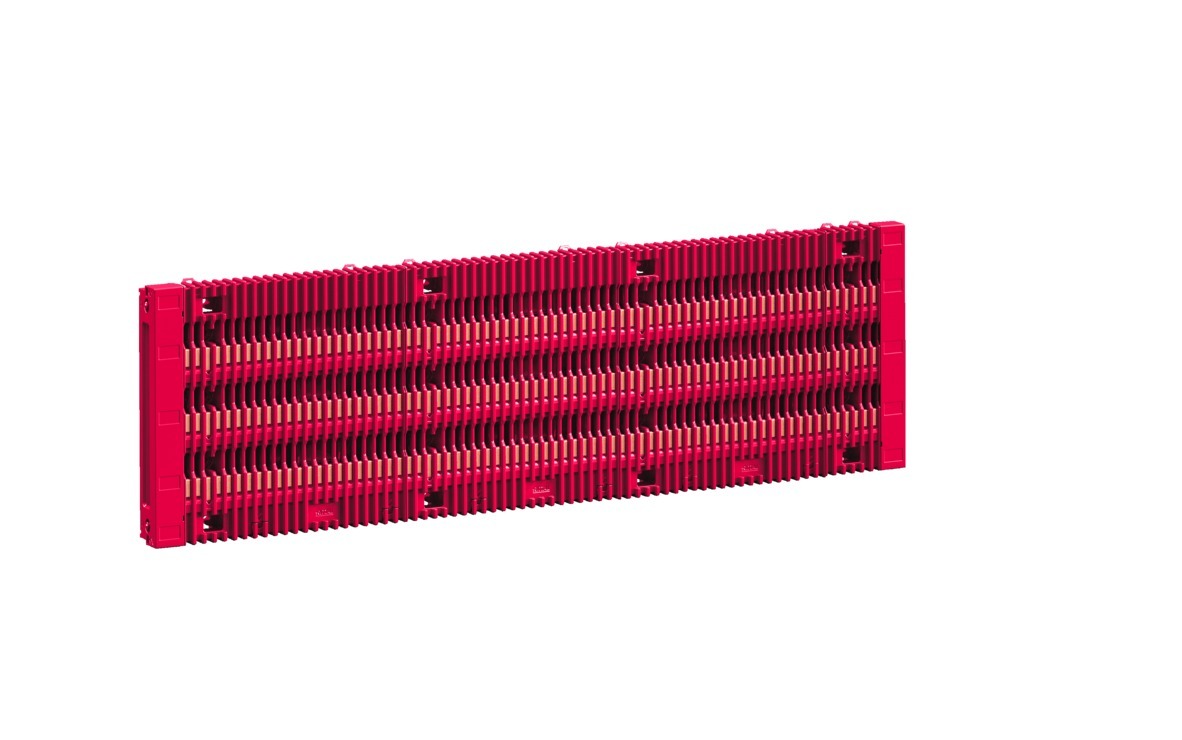 RX RiLineX board 800 A, 3-pole, including busbars E-Cu 30x10 mm, 60 mm bar centre distance, W: 705 mm