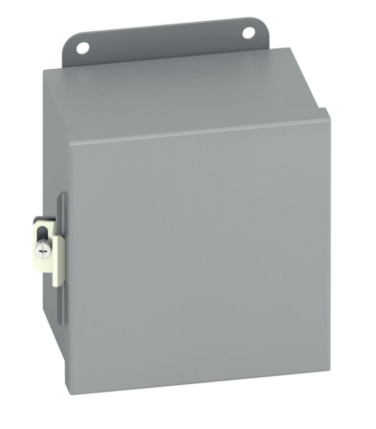 12108-12CHC JIC Panel Enclosure, 10 in W x 8 in D x 12 in H, NEMA 12/IP65 NEMA Rating, Carbon Steel