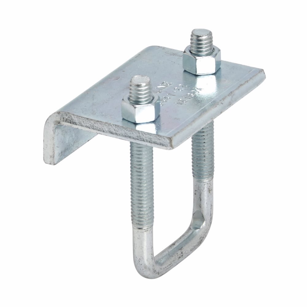 Eaton B-Line series beam clamps, 3.3750" H x 3" L x 2.3750" W, 1850 Lbs load cap, 0.75" beam thickness, Hot-dipped galv