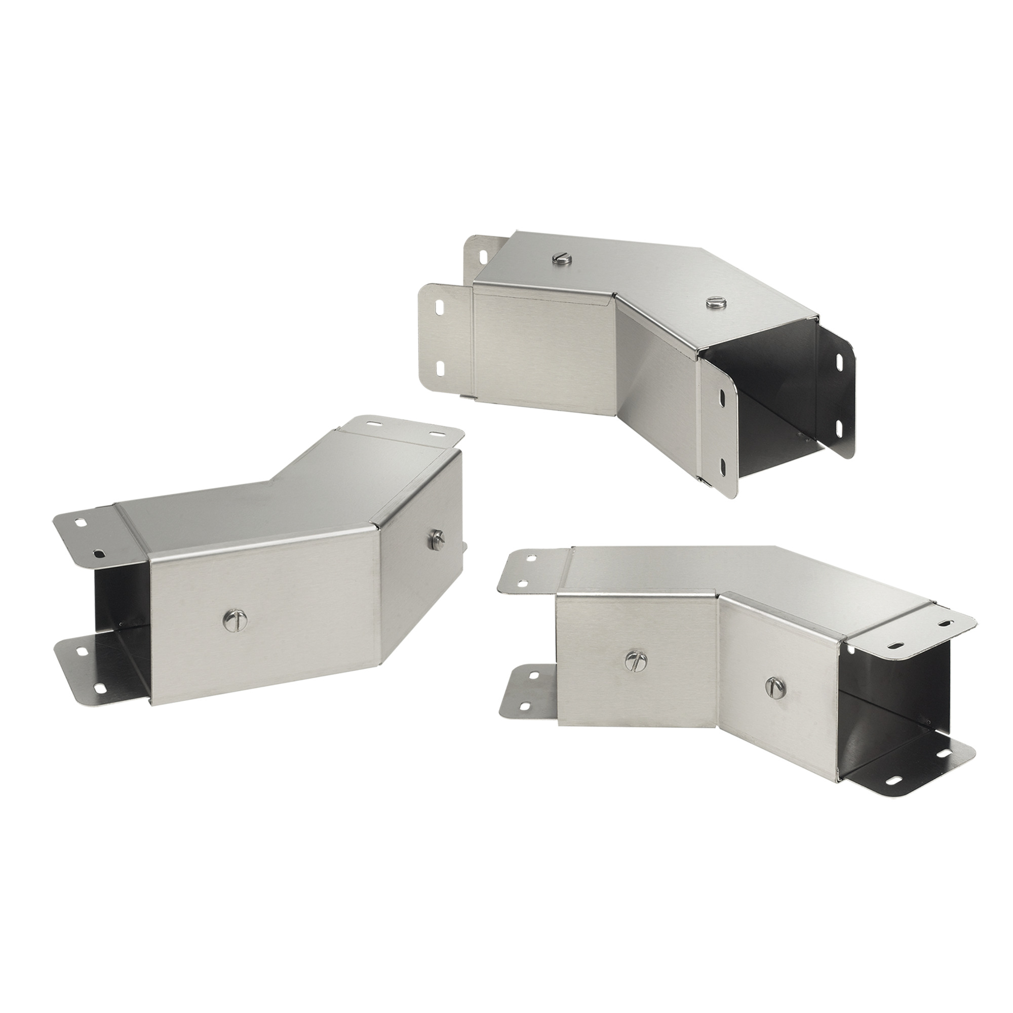 45-Deg Elbow Top Cover CleanTray, 6.00x6.00, Brushed, SS304