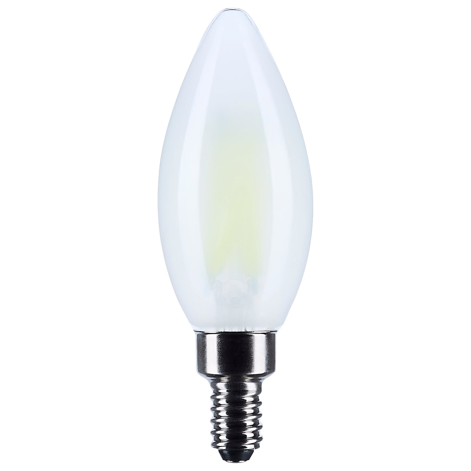 8 Watt B11 LED - Candelabra Base - Candle-Tip - Frost Finish - 4000K CCT - 120 Volt