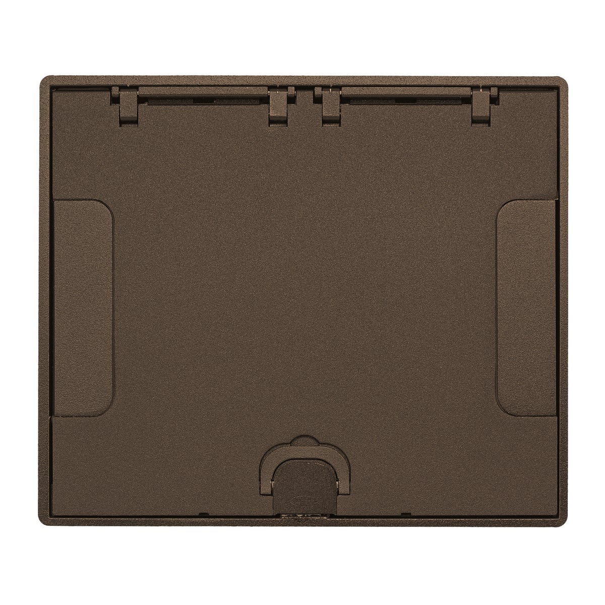 Concrete Floors, Recessed, CFB6G & CFB10G Rectangular Series, Flush Cover Assembly, Bronze Powder Paint Finish