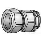 OZ-Gedney Type 31 Gland Compression Rigid Connector, Size: 2 IN, Connection: Male NPS Hub X Compression, Malleable Iron, Finish: Zinc Electroplated, Dimensions: 3-5/16 IN Maximum Diameter X 1-1/2 IN Length, 11/16 IN Thread Length, Third Party Certi