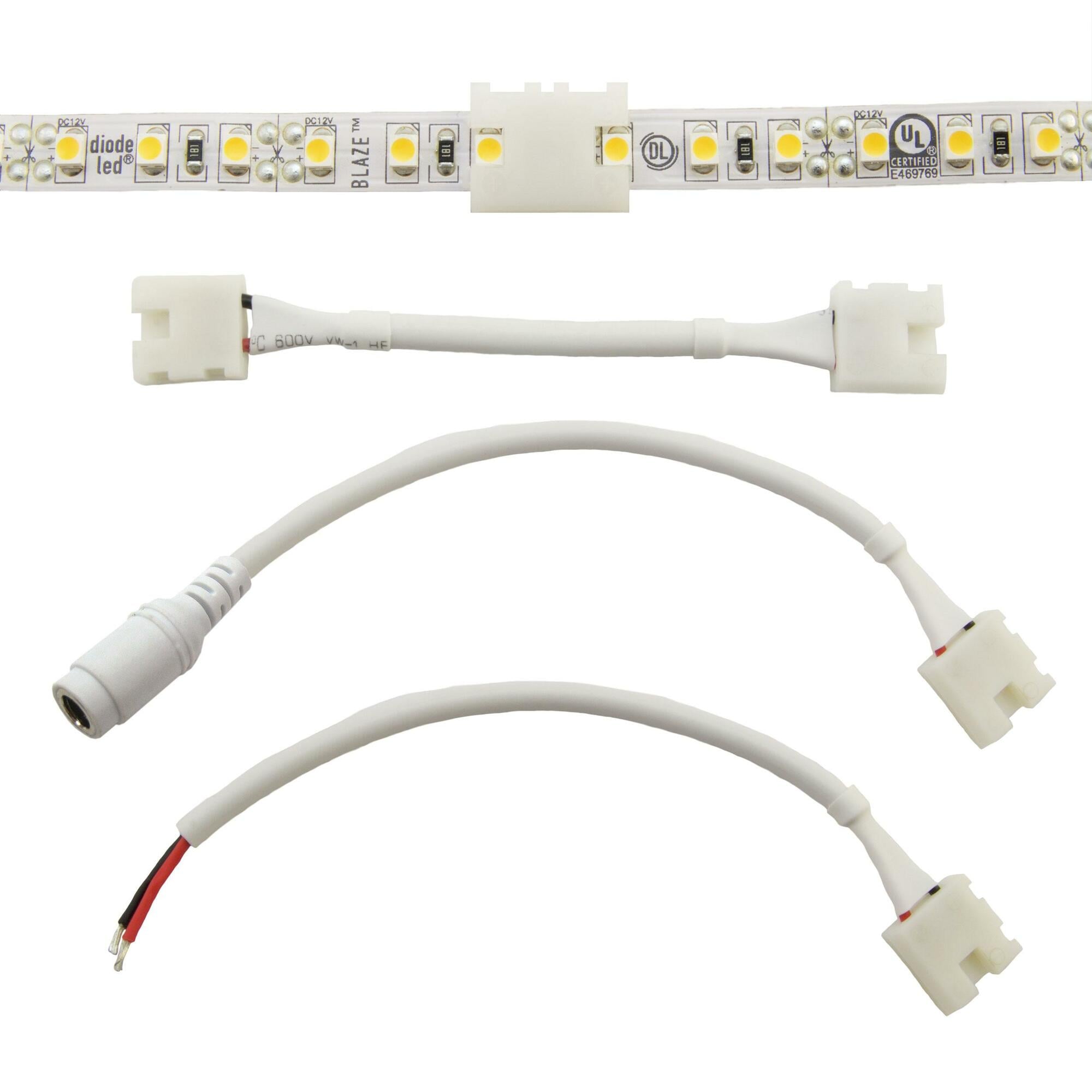 CLICKTIGHT Bending Extension: AV/BL/FV - White, 24 in., Diode Window, 2464 Wire, 5 Pack