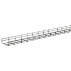 Quick Tray Pro Wire Mesh Cable Tray System, 6.00x24.00x120.00, Black, Steel