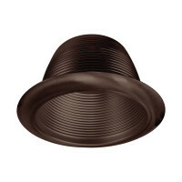 6 in. Oil-Rubbed Bronze Recessed Baffle Trim with 1/2 in. Trim Ring