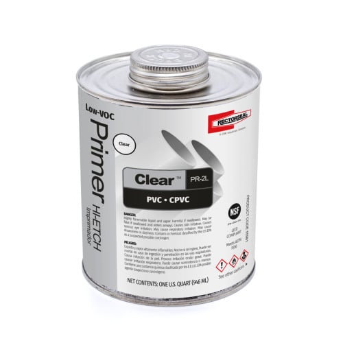 Clear PR-2L Low-VOC, PVC and CPVC Hi-Etch Primer, 1 Quart
