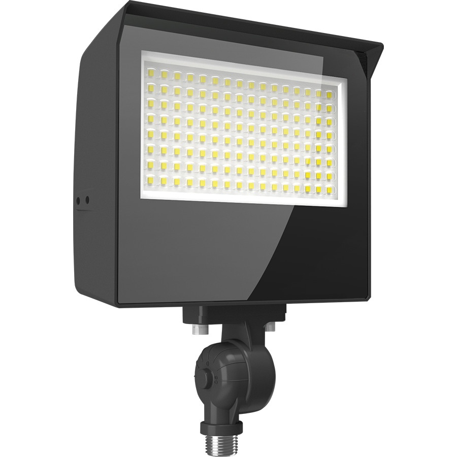 X22-60 LED Flood Light,  60W/50W/40W/30W, 3000K/4000K/5000K, Knuckle and Trunnion, Photocell, Bronze, 120-277V