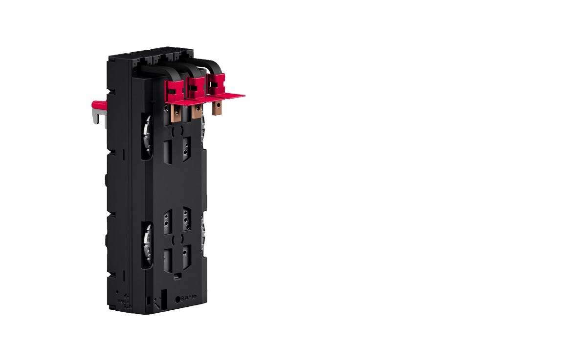 RX CB component adaptor 160 A, 3-pole, design: Easy Fix, W: 81 mm