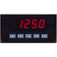 AC Voltage & Current Meter, Red Display, AC Powered