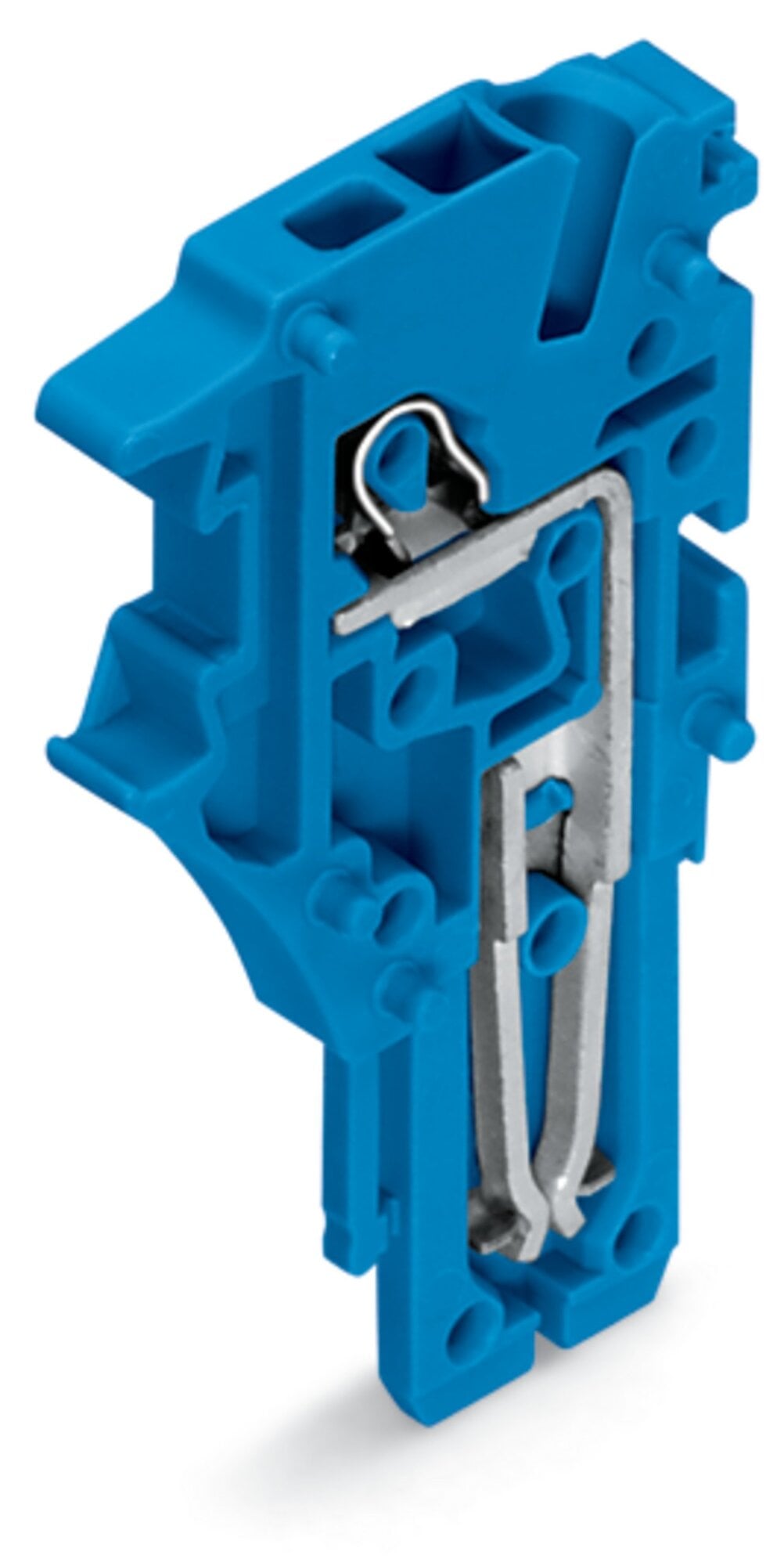 End module for 1-conductor female connector; Push-in CAGE CLAMP; 1.5 mm; Pin spacing 3.5 mm; 1-pole; 1,50 mm; blue