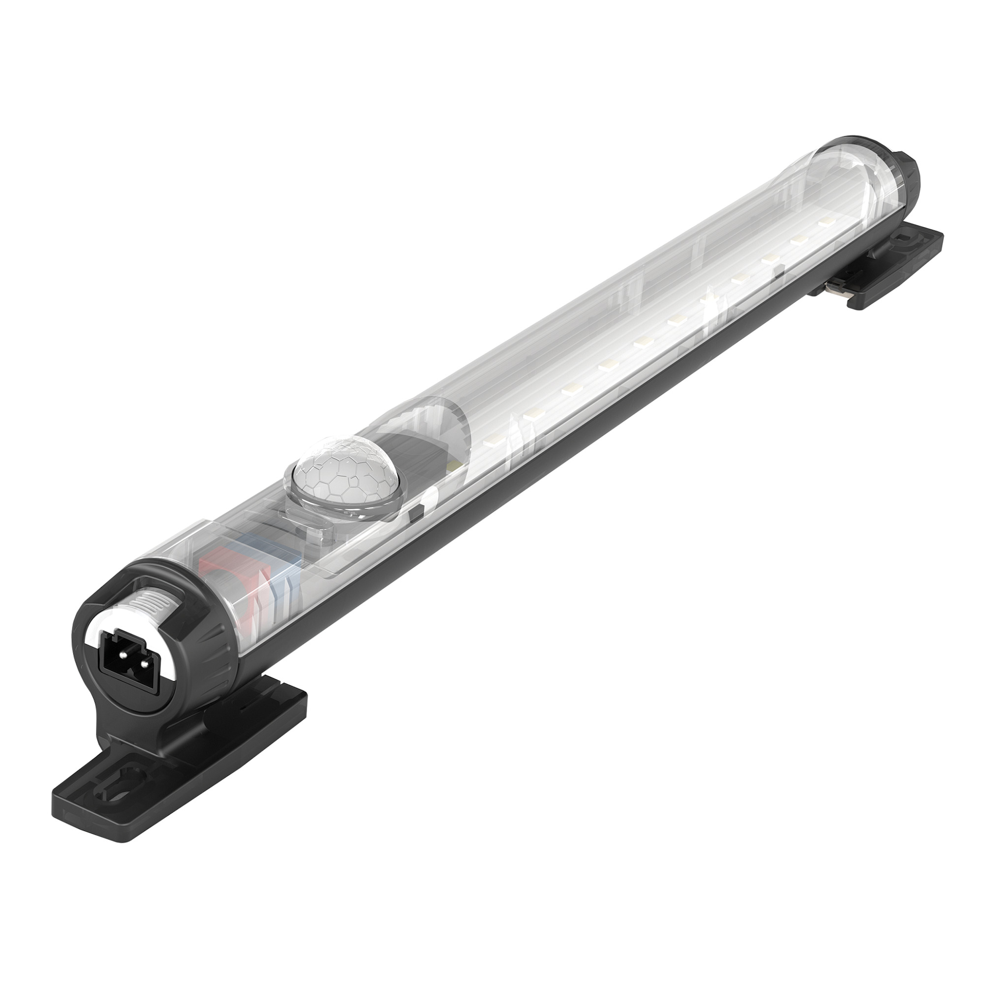 Compact LED Light, CEL, 396x33x40mm, Black, Plastic, Switch
