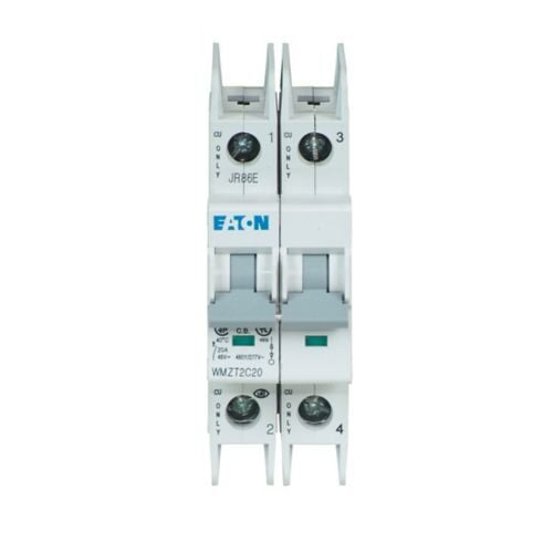UL 489 WMZT DIN Rail Miniature Circuit Breaker, 10 kAIC at 480/277V, Two-pole, C Curve, 25A, Standard box terminals