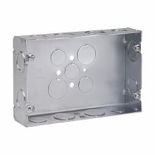 Eaton Crouse-Hinds series Gang Box, (3) 1/2", (2) 3/4", 1-5/8", (1) 1/2", (1) 3/4", Steel, Two-gang, (2) 1/2", (2) 3/4", 45.0 cubic inch capacity